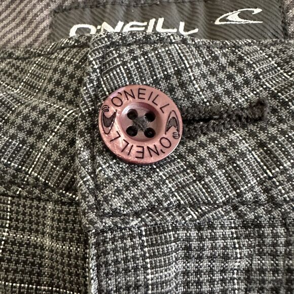 O'Neill Shorts Mens Size 32 Blue Plaid Flat Front Casual Everyday Wear - Picture 5 of 8